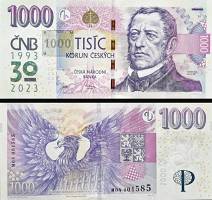 *1000 Korun Česko 2023, P31 UNC, pamätná - Kliknutím na obrázok zatvorte -